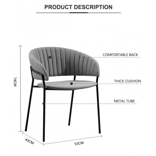 SILLA DISEÑO METAL CLASSIC BLUE 2