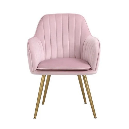 SILLA VELVET DISEÑO METAL BASIC PINK 2