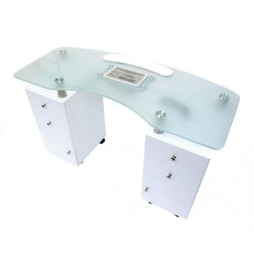 MESA 122CM MANICURA BASE CRISTAL Y EXTRACTOR 2